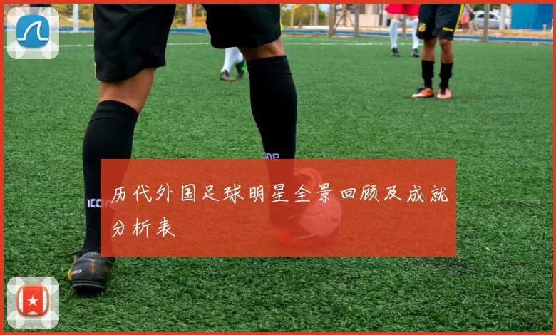 历代外国足球明星全景回顾及成就分析表